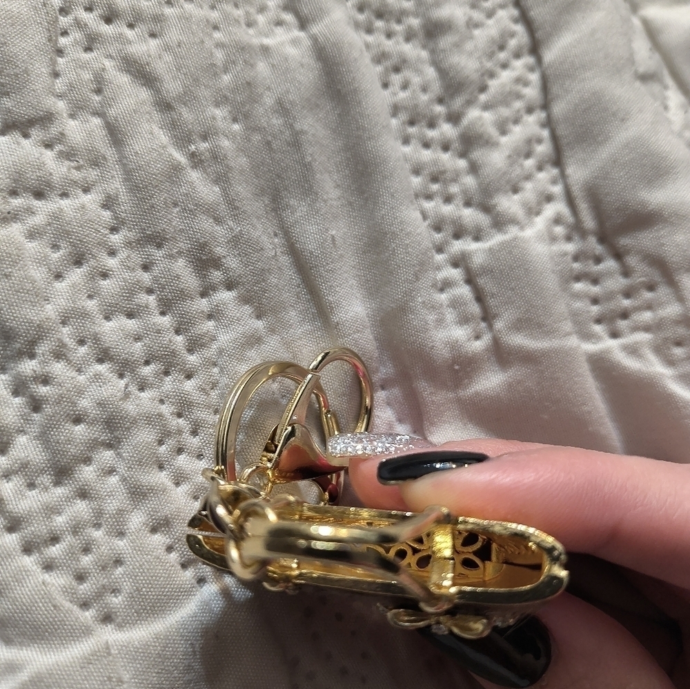 Rhinestone Faux Fur Bag Charm Accessory - Picture 5 of 5